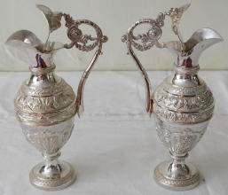 French antique solid silver Baroque Chapel Set